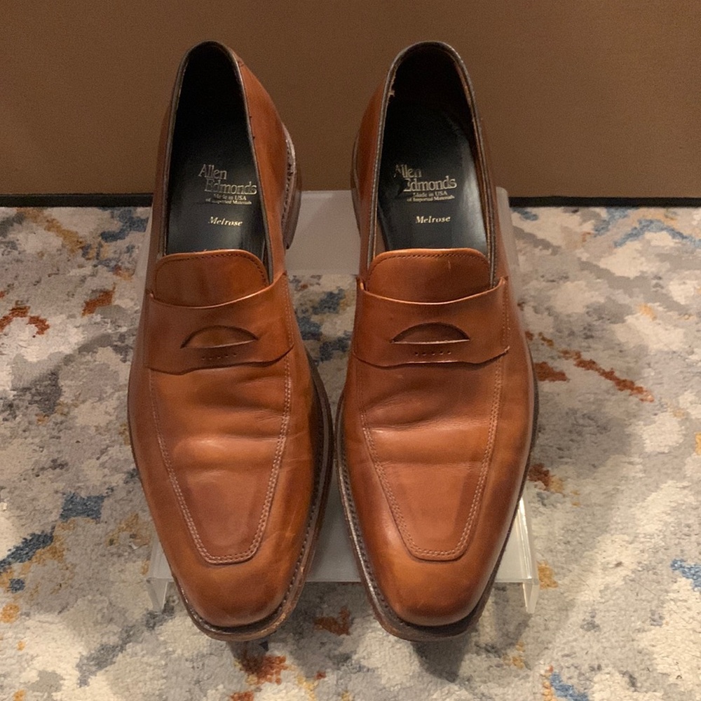Allen Edmonds Mens slip on Melrose Penny Loafer size 10
